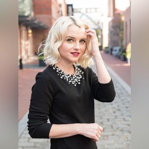 Kate Spade Jeweled Bib Sweater.